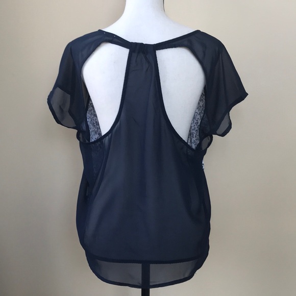 Kirra High Low Top with Sheer Razorback - Picture 2 of 7